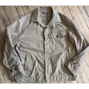 Vintage GAP Tan Military Field Jacket Cotton Utility Workwear L